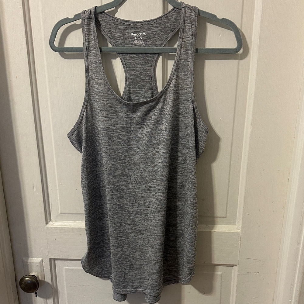Reebok Women's Heather Gray Tank Top